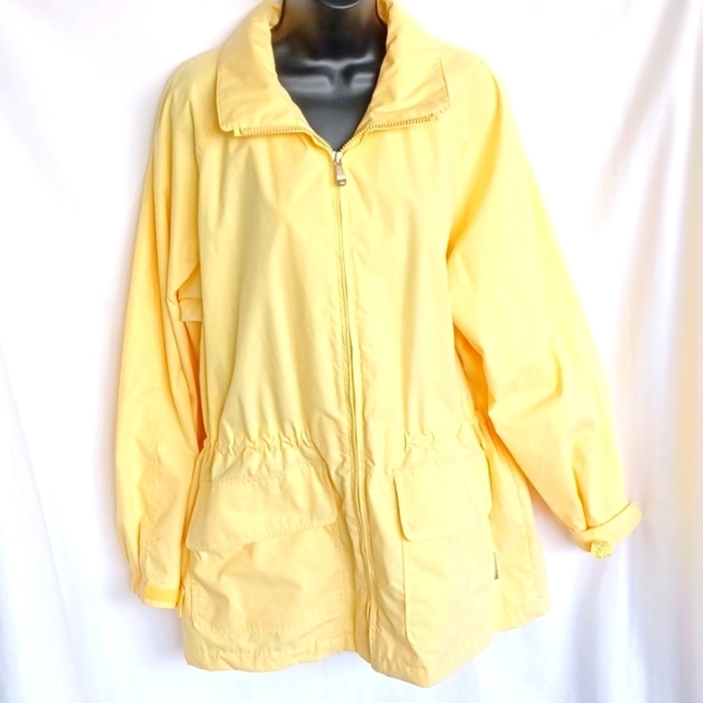 Pacific Trail Butter Yellow Cinch Waist Jacket-Size M